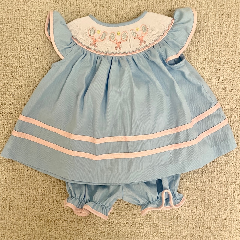 Like new - Smocked Tennis Set